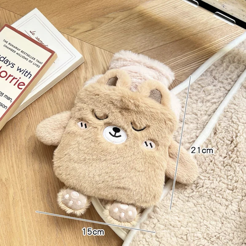 Bolsa de Agua Caliente de Peluche Kawaii – Calor Acogedor para Manos, Pies y Alivio del Dolor Menstrual 🌸🧸