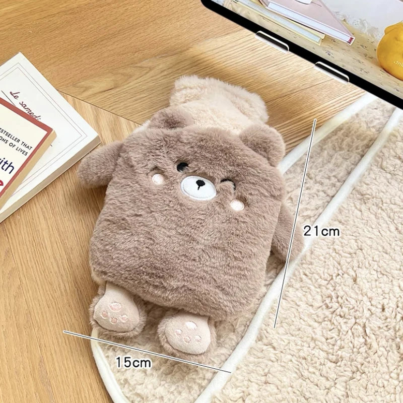 Bolsa de Agua Caliente de Peluche Kawaii – Calor Acogedor para Manos, Pies y Alivio del Dolor Menstrual 🌸🧸