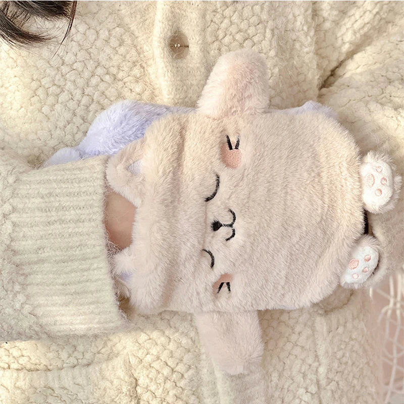 Bolsa de Agua Caliente de Peluche Kawaii – Calor Acogedor para Manos, Pies y Alivio del Dolor Menstrual 🌸🧸