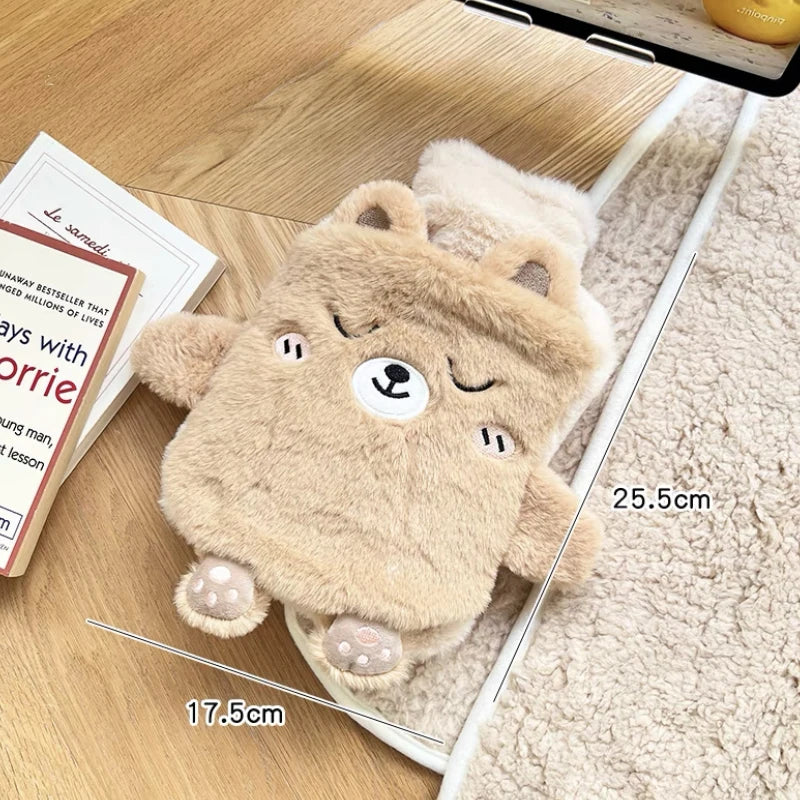 Bolsa de Agua Caliente de Peluche Kawaii – Calor Acogedor para Manos, Pies y Alivio del Dolor Menstrual 🌸🧸