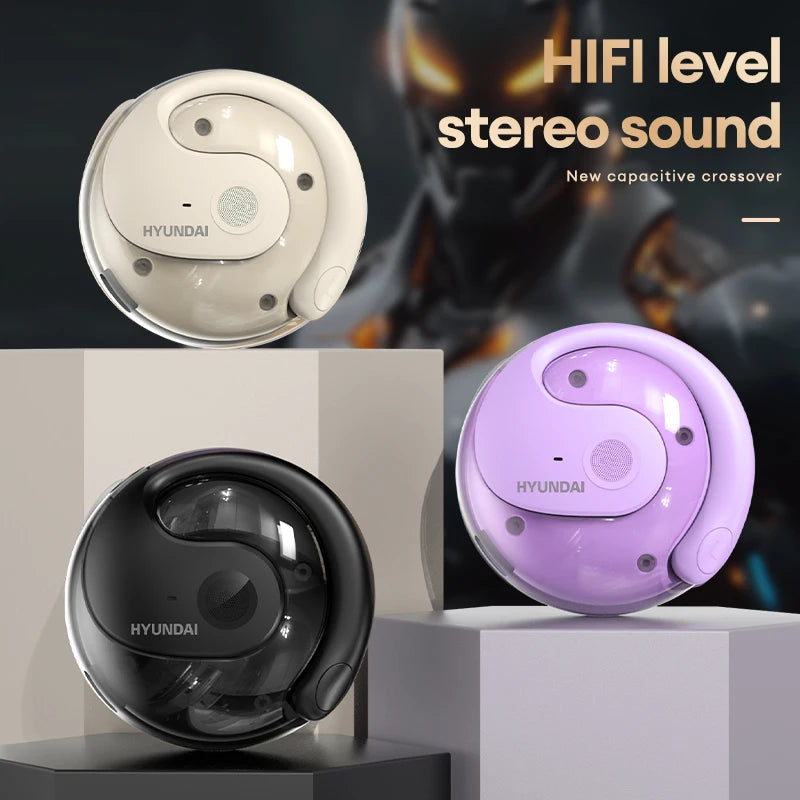 Audífonos Bluetooth 5.3 HYUNDAI X15 Pro – Sonido HiFi, Larga Duración de Batería, Llamadas HD Inteligentes, Diseño Inalámbrico T26