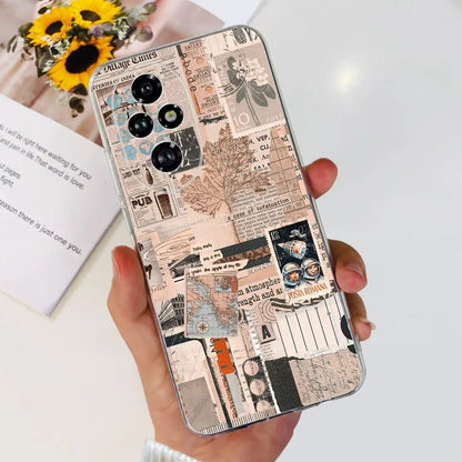 Nueva funda para Huawei Honor 200 6,7" Funda de silicona suave  con estampado de mariposas y flores para Honor 200 Lite 5G