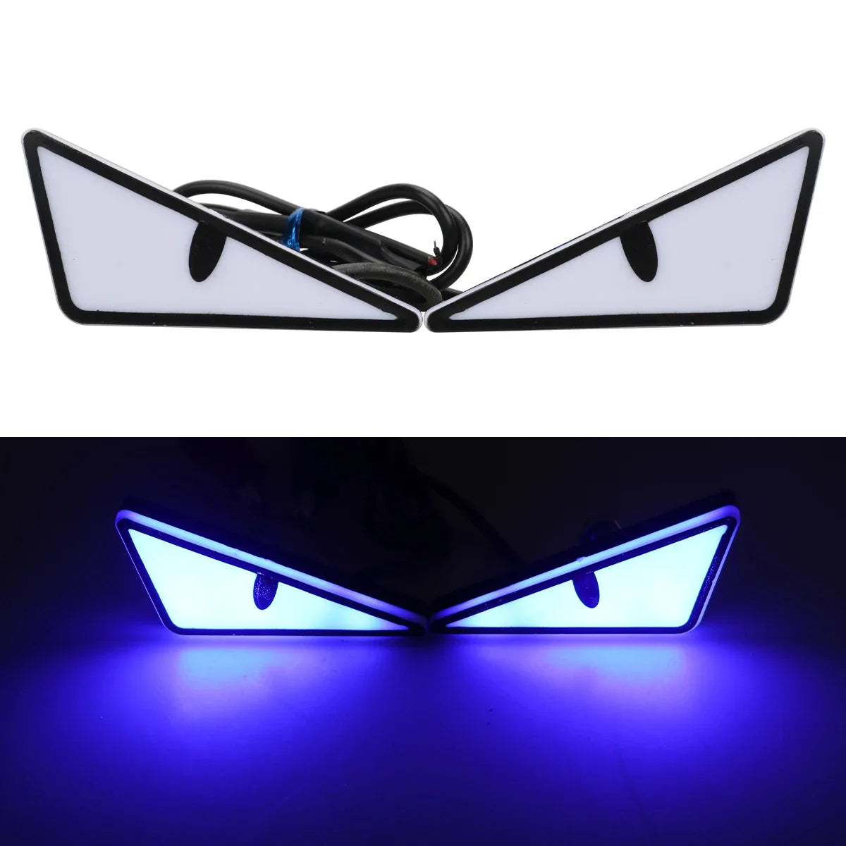 Luces LED “Devil Eyes” Universales para Autos y Motos – Iluminación Decorativa con Efecto Demoníaco