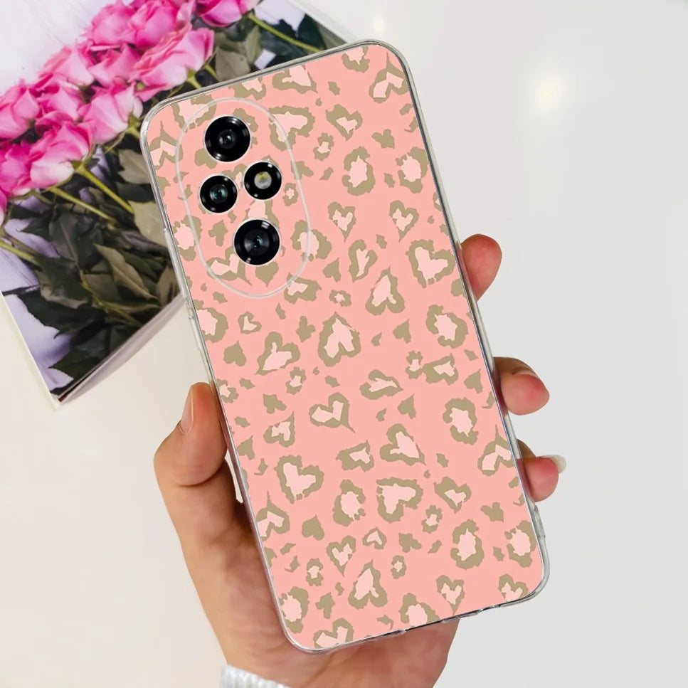 Nueva funda para Huawei Honor 200 6,7" Funda de silicona suave  con estampado de mariposas y flores para Honor 200 Lite 5G