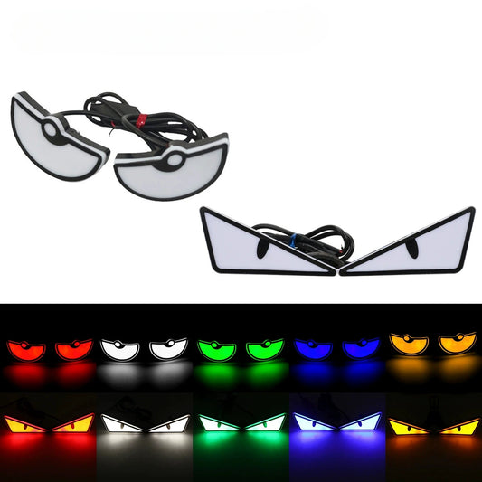 Luces LED “Devil Eyes” Universales para Autos y Motos – Iluminación Decorativa con Efecto Demoníaco