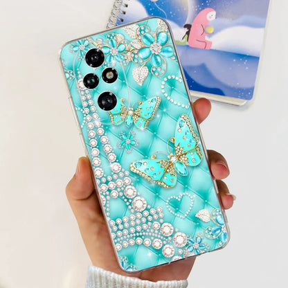 Nueva funda para Huawei Honor 200 6,7" Funda de silicona suave  con estampado de mariposas y flores para Honor 200 Lite 5G