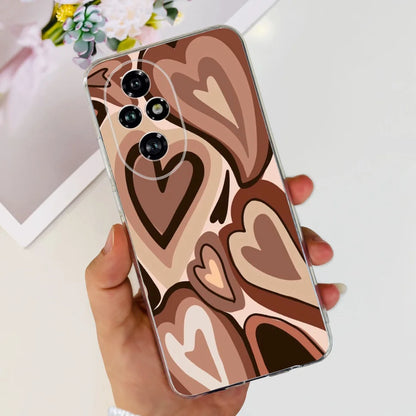 Nueva funda para Huawei Honor 200 6,7" Funda de silicona suave  con estampado de mariposas y flores para Honor 200 Lite 5G