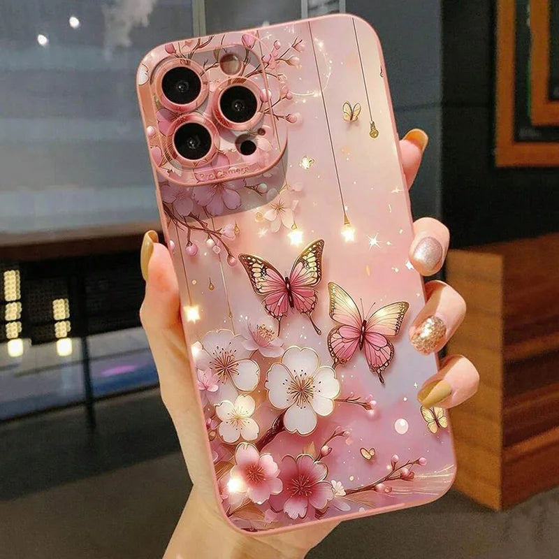 Funda Mate con Diseño de Mariposas y Flores: Protección y Estilo Natural 🦋🌸