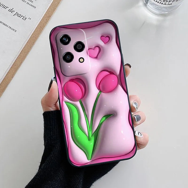 Funda de Silicona Suave con Diseño de Panda – Compatible con Honor 200 Lite 🐼💖