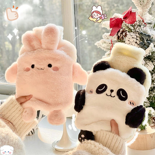 Bolsa de Agua Caliente de Peluche Kawaii – Calor Acogedor para Manos, Pies y Alivio del Dolor Menstrual 🌸🧸