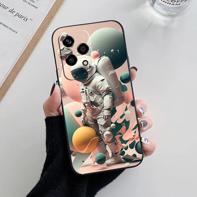 Funda de Silicona Suave con Diseño de Panda – Compatible con Honor 200 Lite 🐼💖