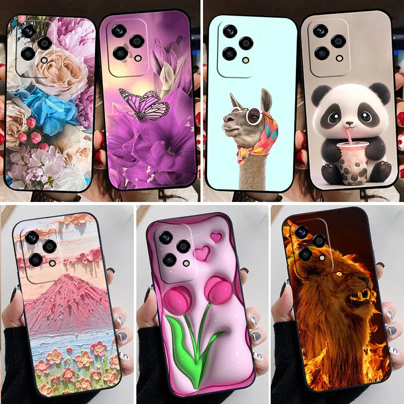 Funda de Silicona Suave con Diseño de Panda – Compatible con Honor 200 Lite 🐼💖