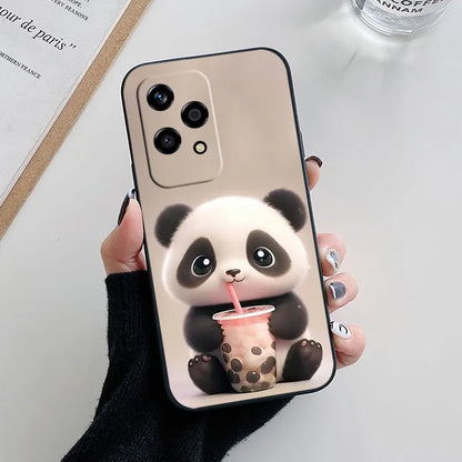 Funda de Silicona Suave con Diseño de Panda – Compatible con Honor 200 Lite 🐼💖