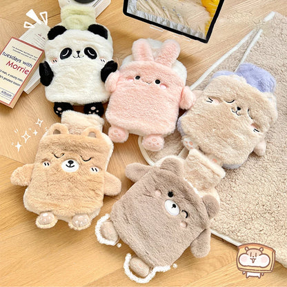 Bolsa de Agua Caliente de Peluche Kawaii – Calor Acogedor para Manos, Pies y Alivio del Dolor Menstrual 🌸🧸