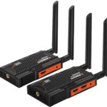 Conexión Multidispositivo hasta 4 Receptores (1TX a 4RX) Este extensor HDMI inalámbrico permite la conexión de hasta 4 receptores con un solo transmisor. Puedes añadir más receptores según sea necesario (RX ASIN: B09XQRCDQK). La distancia de transmisión varía en función de la cantidad de receptores conectados: desde 820 ft con 1 receptor hasta 623 ft con 4 receptores conectados. (Nota: Distancia máxima en línea de visión).